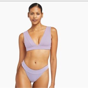 Vitamin A Lavender Back Tie Bikini Top
